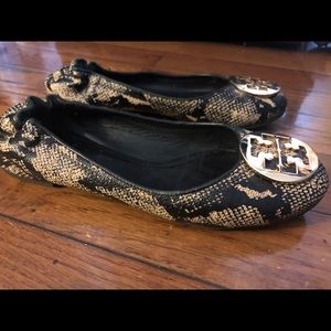 Snake print Reva Flat